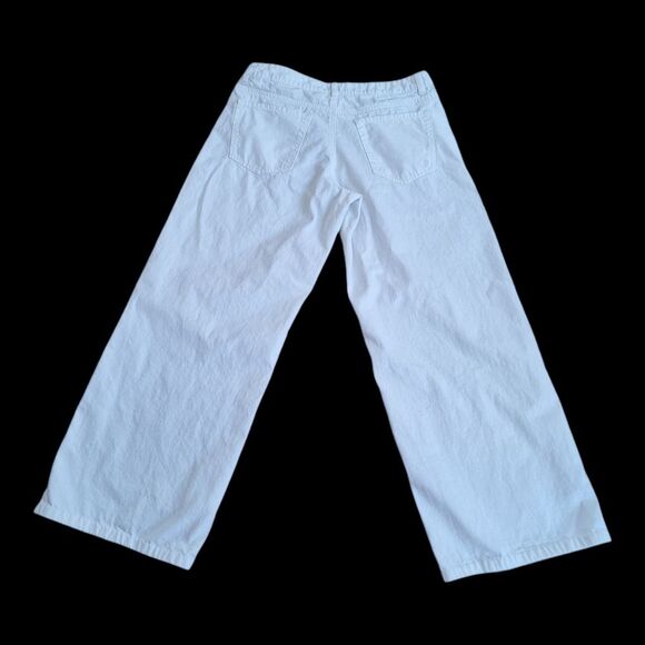 Indigo Rein White Denim Loose-Fit Jeans Wide Leg Cotton Juniors size 13 Mid Rise - Picture 4 of 16